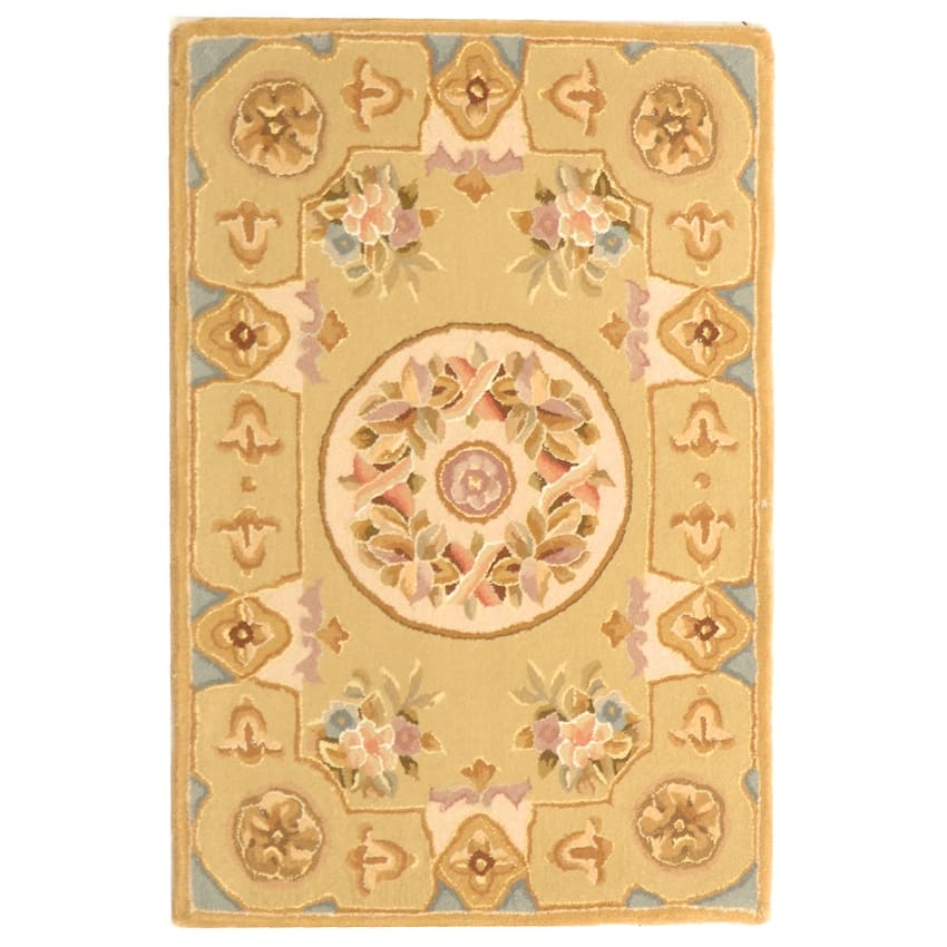 SAFAVIEH Handmade French Tapis Trista Shabby Chic Oriental Wool Rug