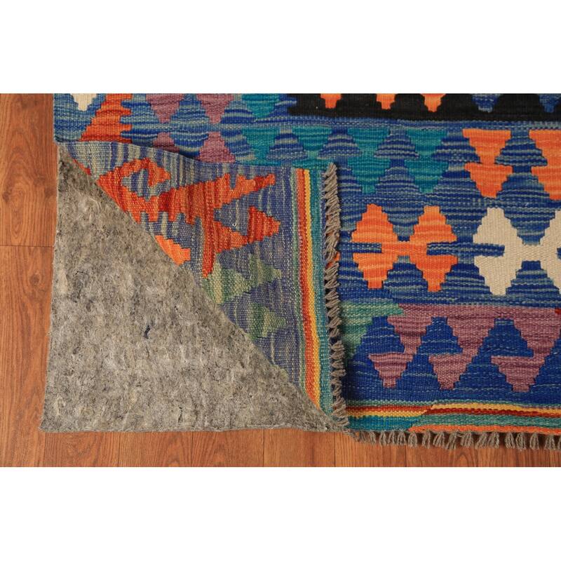 South Western Style Kilim Oriental Area Rug Wool Carpet - 8'5"x 11'2"