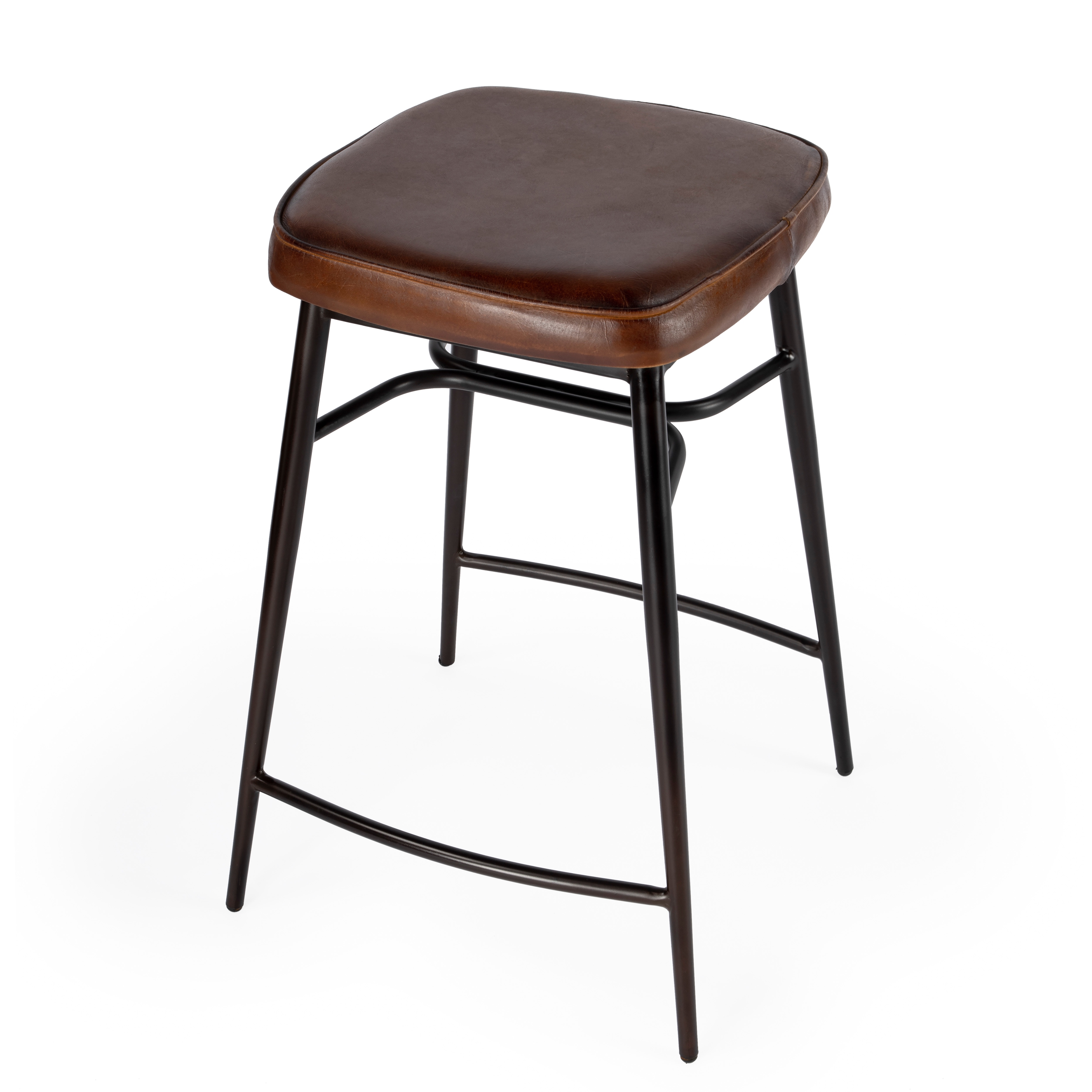 Square leather bar 2025 stools