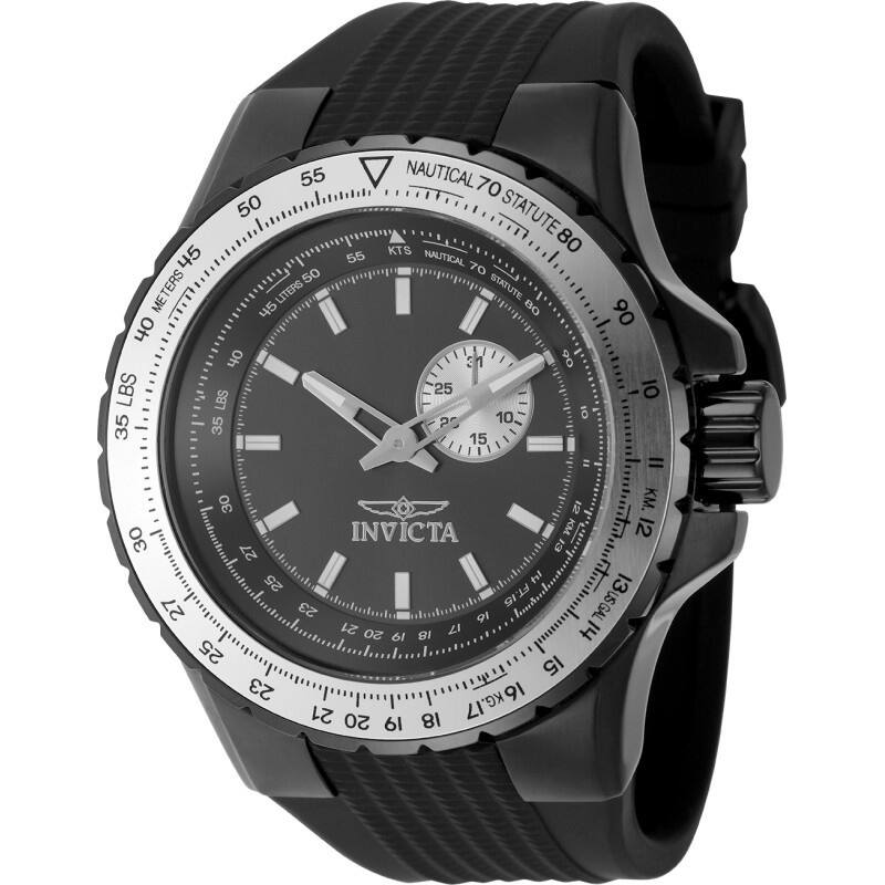 Invicta Men's 49720 Aviator Quartz VD72 Gunmetal Dial Watch