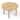 47.24" Acacia Wood Outdoor Dining Table With Umbrella Hole - 47.24 * 47.24 