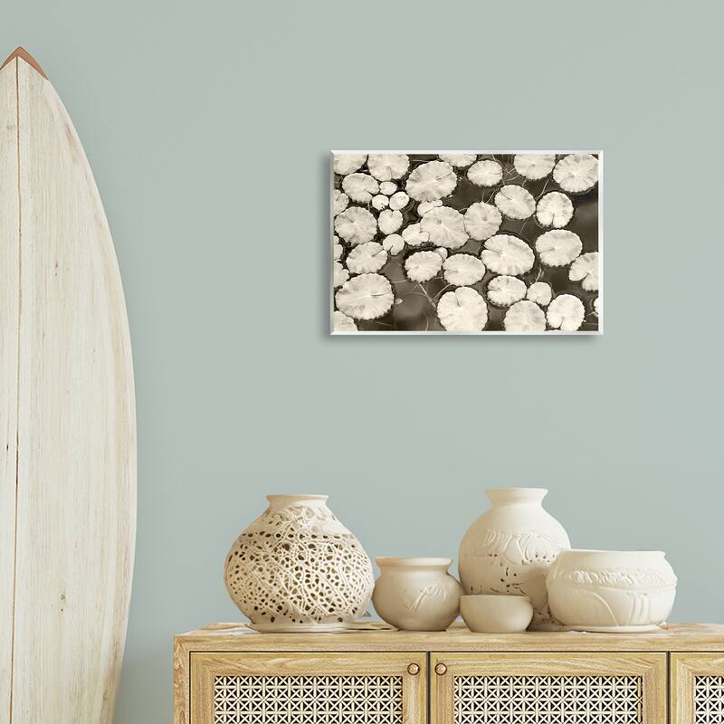 Stupell White Floating Lily Pads Wall Plaque Art Design By Lori Deiter