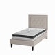 preview thumbnail 55 of 120, Tufted Platform Bed with 10in. Pocket Spring Mattress