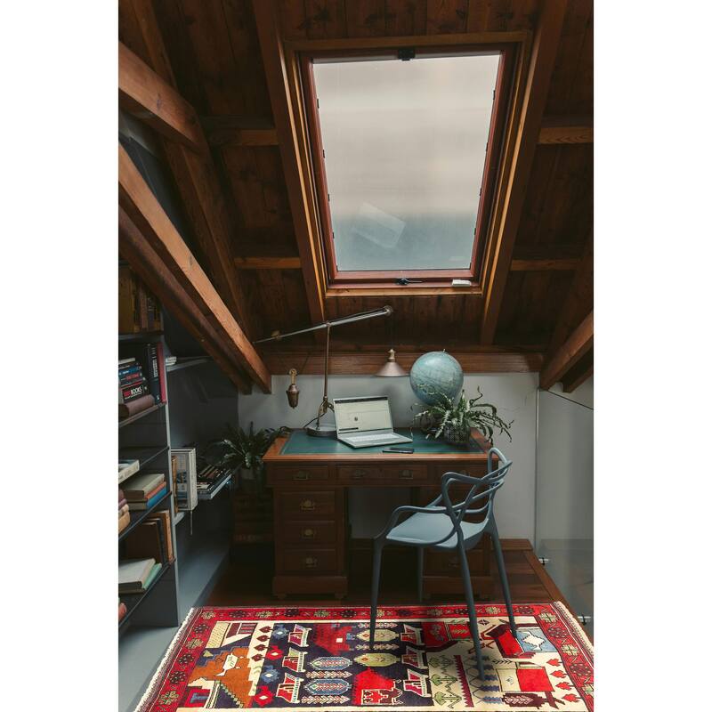 ECARPETGALLERY Hand-knotted Teimani Cream Wool Rug - 3'0 x 4'10