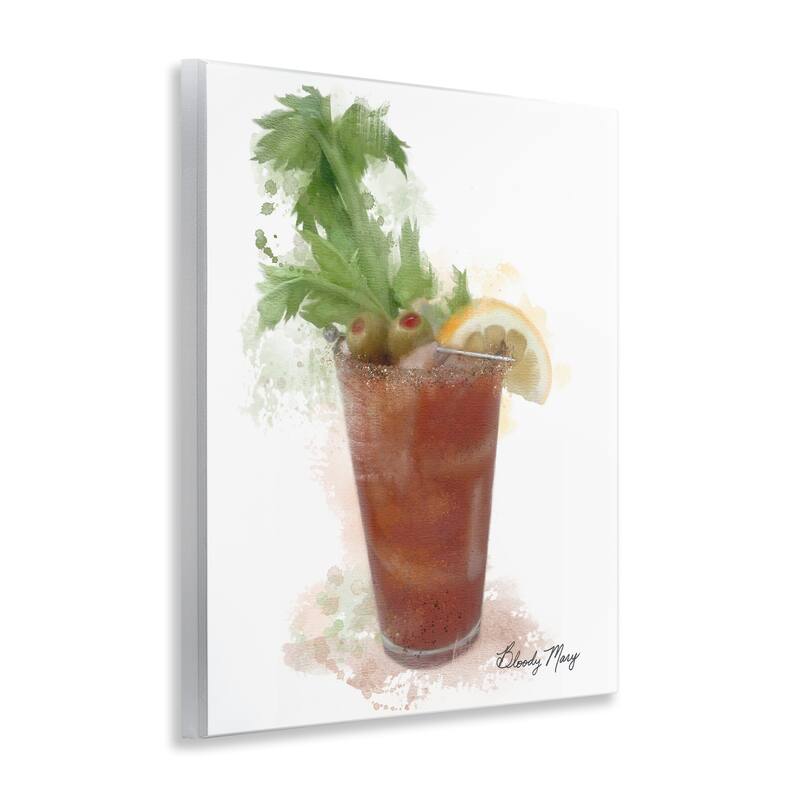 Stupell Modern Bloody Mary Wall Plaque Art Design By Matthew Piotrowicz