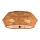 Outdoor Flush Mount Lights that Match C Cattleya 2-Light Natural Rattan Flush Mount Ceiling Light - 16 in.