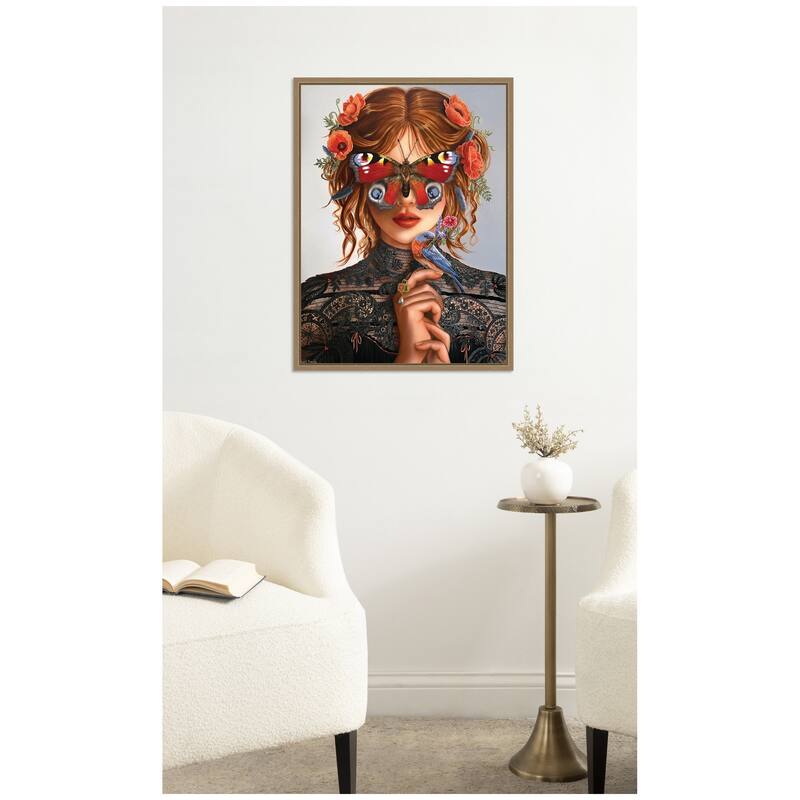 Kate and Laurel Dreamer by Charlotte Brindley Framed Canvas Wall Art Print