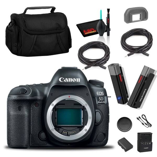 Shop Canon Eos 5d Mark Iv Dslr Camera Body Only Content Creator Accessory Kit Intl Model Black Overstock 31976482