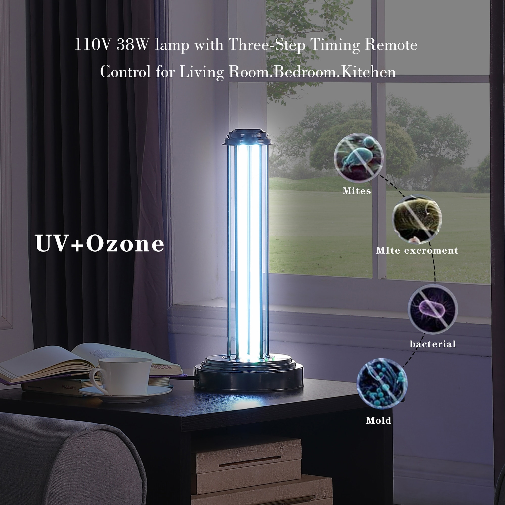 38W UV Light Lamp Ultraviolet Light Standing