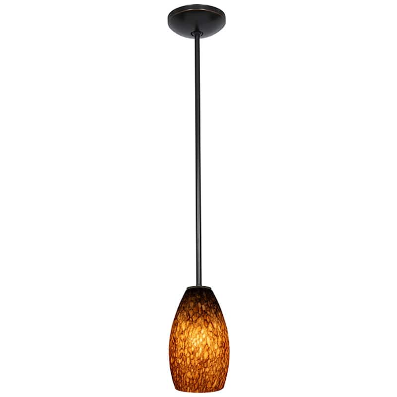 Access Lighting Champagne 1 Light LED Pendant - 5" Wide with Brown