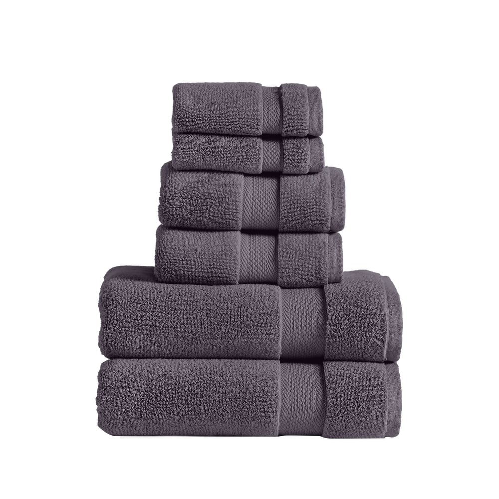 Modern Threads Luxury 6-Piece Cotton Quick-Dry Towel Set