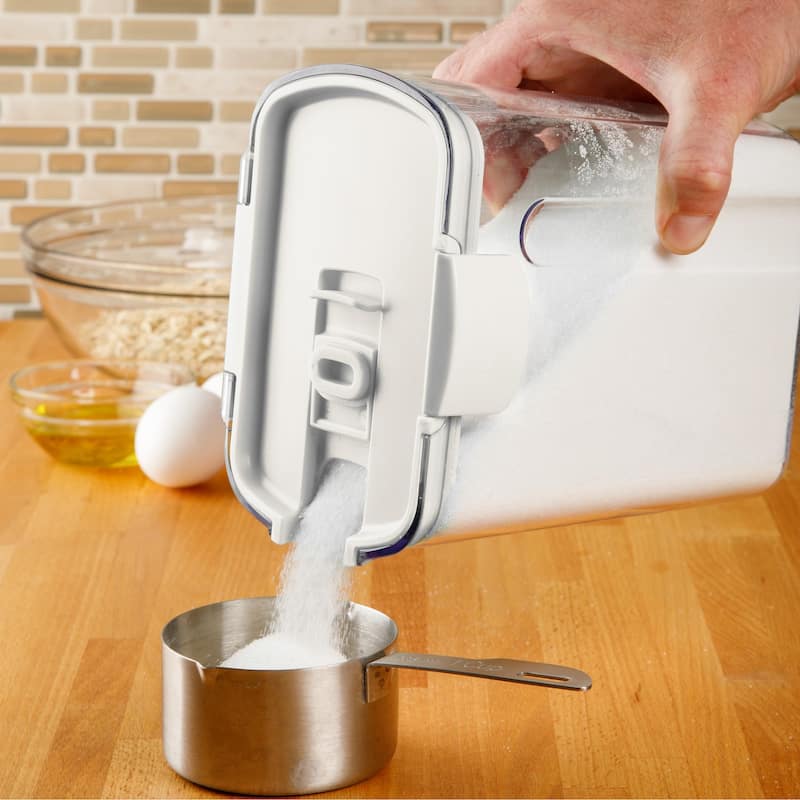 Prepworks ProKeeper 6 Piece Kitchen Clear Plastic Airtight Food Flour