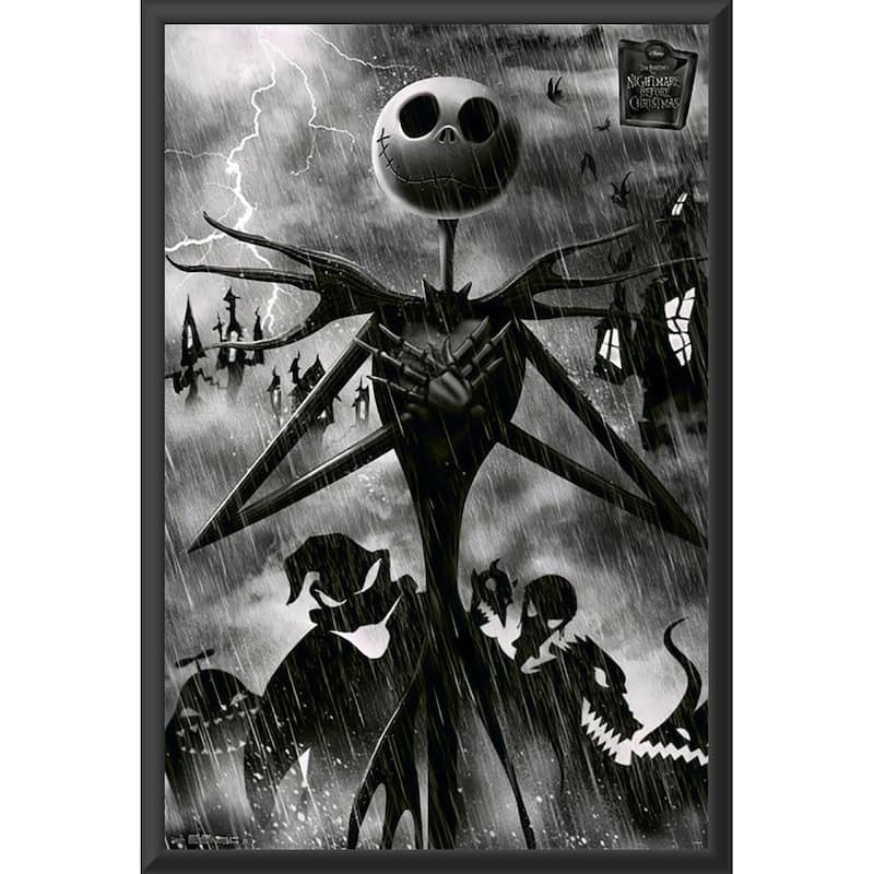 Nightmare Before Christmas - Shadows Framed Art Poster - 24 x 36 Inch
