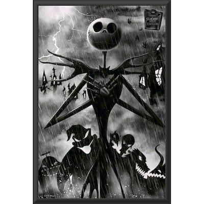 Nightmare Before Christmas - Shadows Framed Art Poster - 24 x 36 Inch