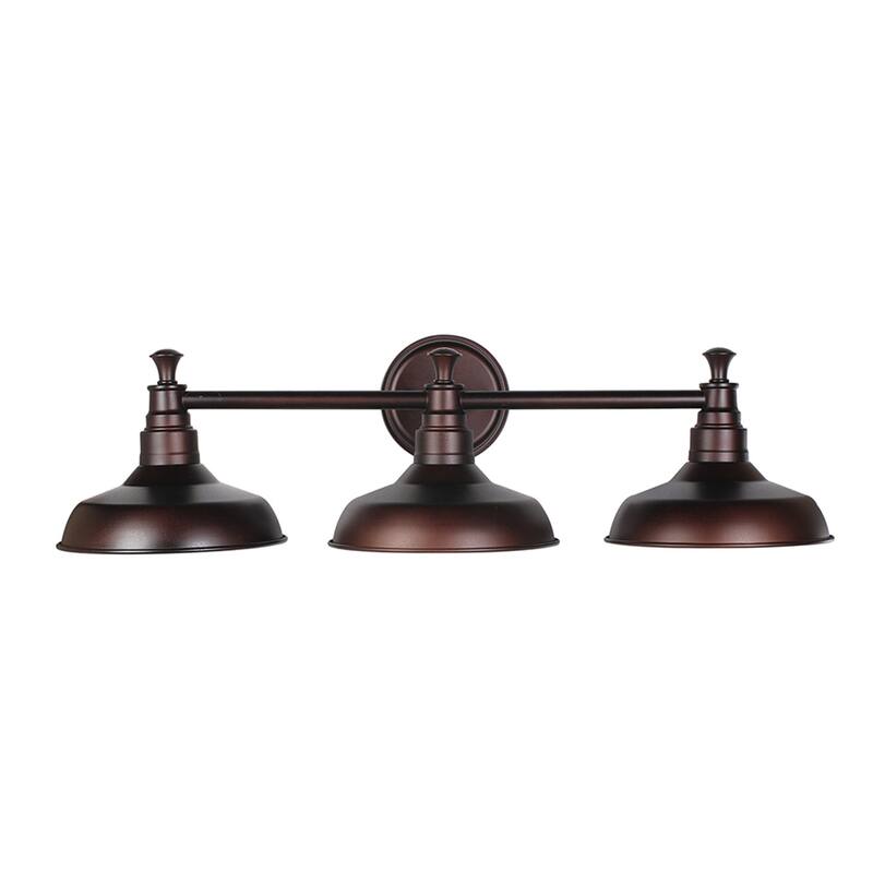 Design House Kimball Reversible 3 Light Dimmable Bathroom Vanity Light