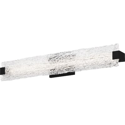 Winter Integrated LED Matte Black Bath Bar