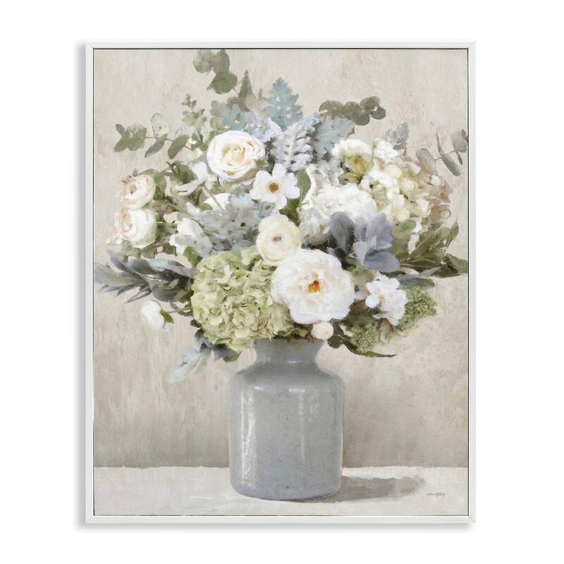 Stupell Fresh Garden Bouquet Framed Giclee Art Design By Amber Sterling - 24 x 30 - White