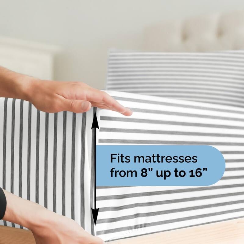 CGK Linens 4 Piece Solid Microfiber Deep Pocket Soft Bed Sheet Set