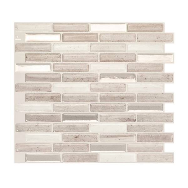 Smart Tiles 10.20 in x 9 in Peel and Stick Self-Adhesive Mosaic Backsplash Wall Tile - Milenza Vasto (4-Pack) Smart Tiles 10.20 in x 9 in Peel and Stick Self-Adhesive Mosaic Backsplash Wall Tile - Milenza Vasto (4-Pack)