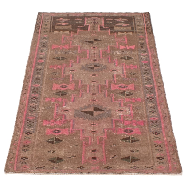 ECARPETGALLERY Hand-knotted Konya Anatolian Brown Wool Rug - 3'5 x 6'5