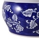 preview thumbnail 29 of 30, Traditional Ceramic Chinoiserie Planters - Set of 2