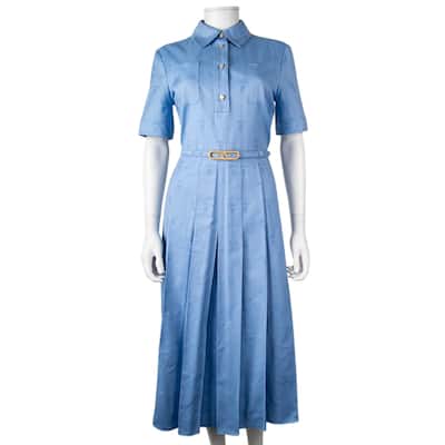 Gucci Jacquard Logo Midi Dress