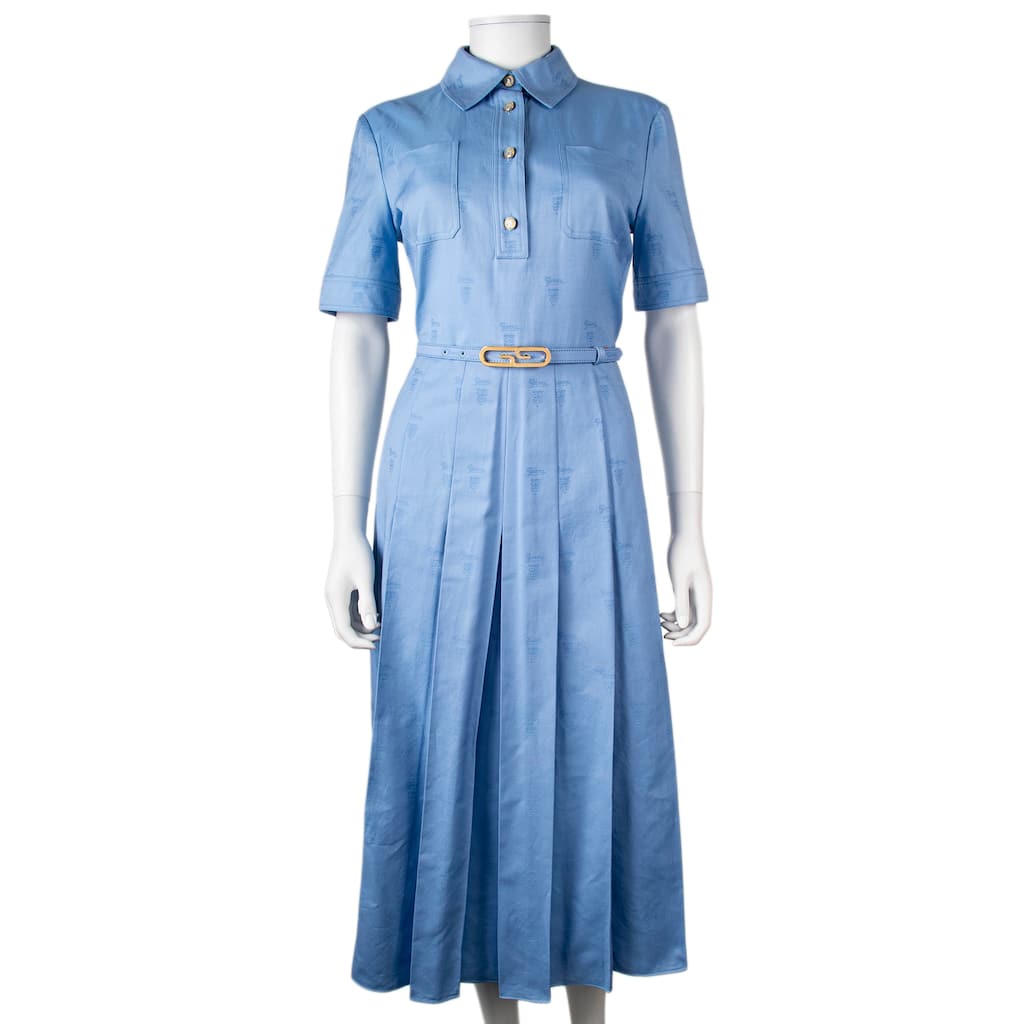 Gucci Jacquard Logo Midi Dress