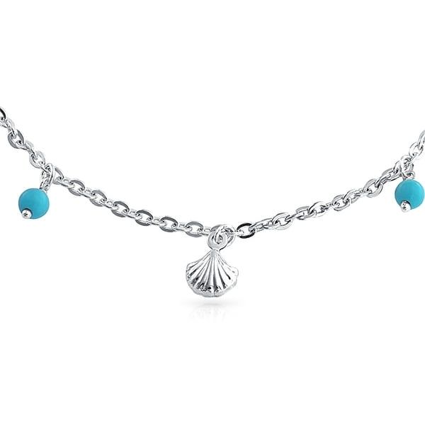 blue ankle bracelet