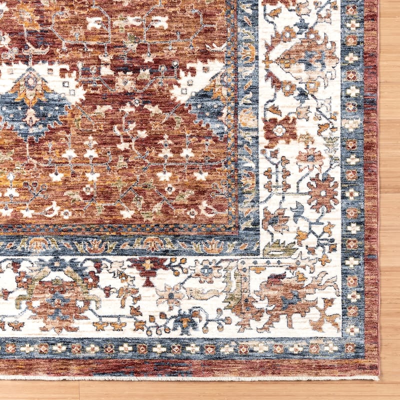 Gertmenian Damita Polypropylene High-Low Fringe Plush Area Rug Collection