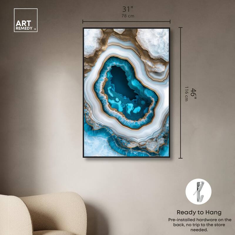 Gilded Geode Eye III Canvas by Art Remedy