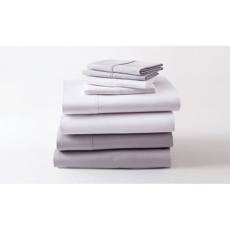 GhostBed Supima Cotton and Tencel 4-Piece Deep Pocket Luxury Sheet Set