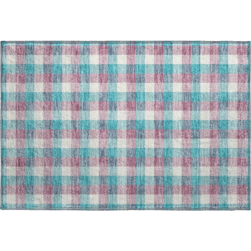 Premium Washable Super Soft Plaid Mayfield Rug