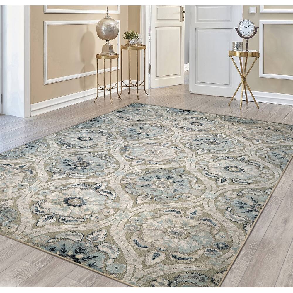 Couristan Cire Cherrington Floral High Low Area Rug