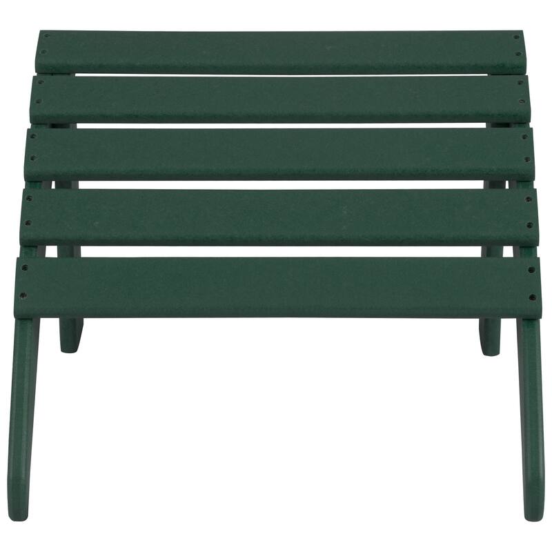 Altura Outdoor Eco-Friendly All Weather Adirondack Chairs with Ottomans (4-Piece Conversation Set)