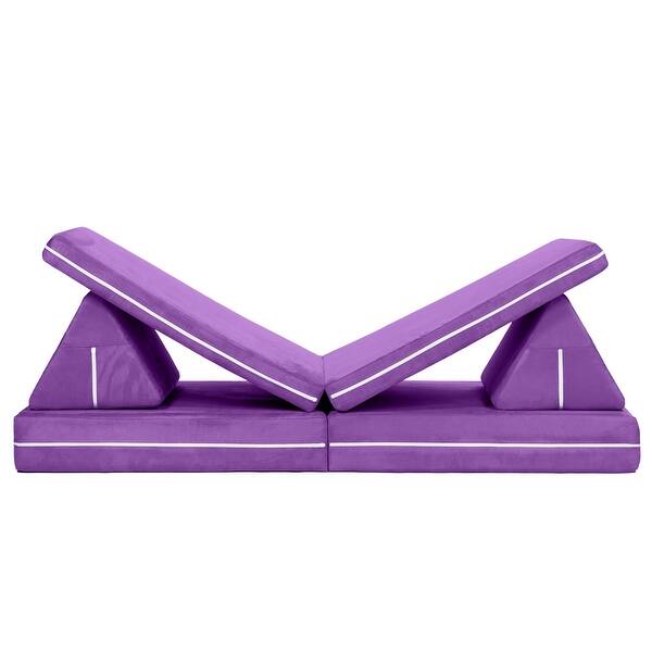 slide 2 of 21, Jaxx Zipline Playscape - Imaginative Furniture Playset for Creative Kids Grape