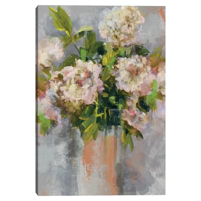 Modern Floral I Coral by Studio Arts Canvas Art Print by Studio Arts Canvas Art Print