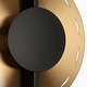 preview thumbnail 10 of 11, Modern Farmhouse 1-Light LED Gold Black Wall Sconces Bathroom Vanity Lights - D12.6" x H18.5"