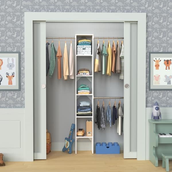 ClosetMaid Impressions 30 in. - 48 in. Satin Nickel Adjustable Teardrop