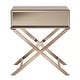 preview thumbnail 16 of 25, Camille X Base Mirrored Accent Campaign Table by iNSPIRE Q Bold