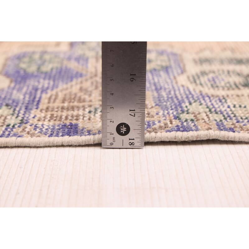 ECARPETGALLERY Hand-knotted Antalya Vintage Tan Wool Rug - 4'2 x 7'6