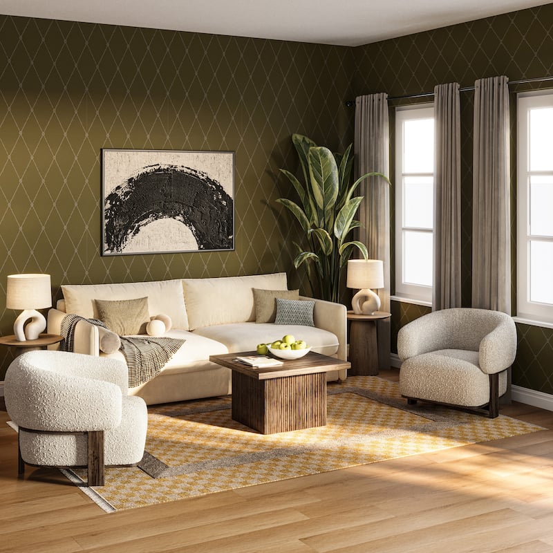 Carmeon Hamilton Memphis Modern Checkered Hand Woven Rug