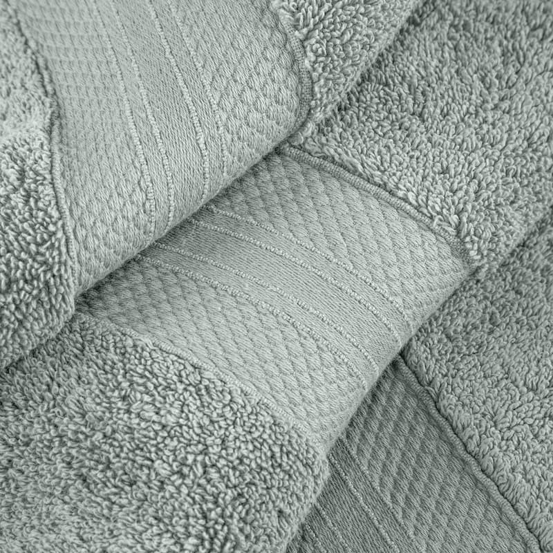 Superior Turkish Cotton Solid Heavyweight Bath Sheet Set of 2