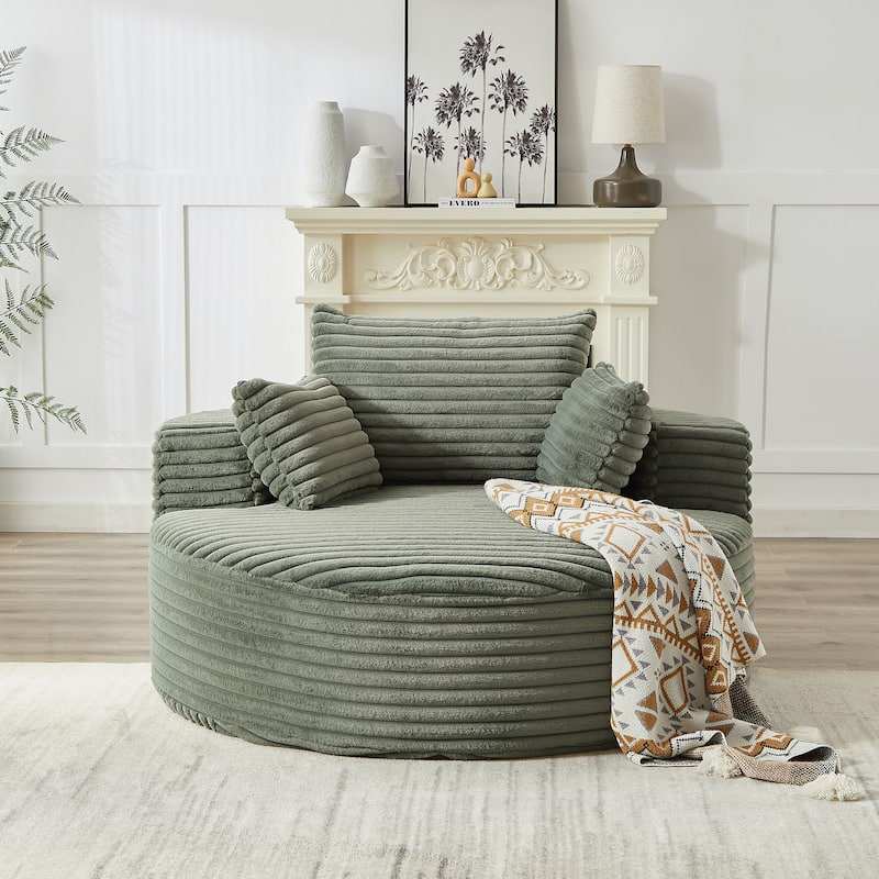 GDFStudio - Emberwood Corduroy Single Sofa Cloud Recliner