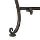 preview thumbnail 23 of 29, SAFAVIEH Outdoor Living Abner Wrought Iron 46-inch Garden Bench. - 45.8" W x 20" L x 40" H