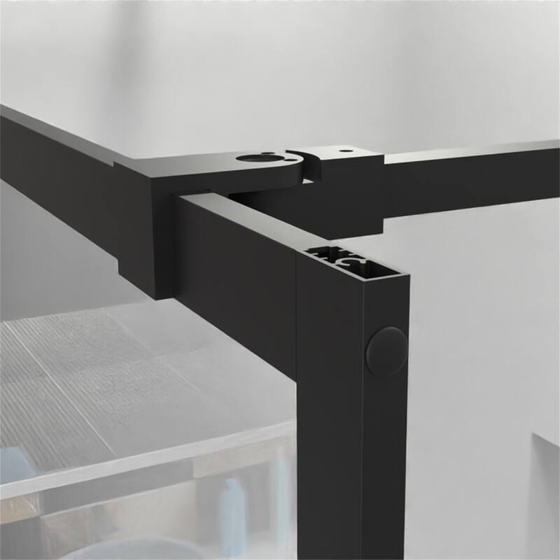 46" X 72" Shower Screen Walk-in Wet-room Black