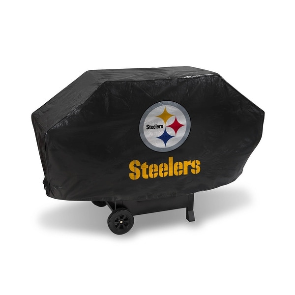 68" x 35" Black and Yellow NFL Pittsburgh Steelers Executive Grill Cover - N/A
