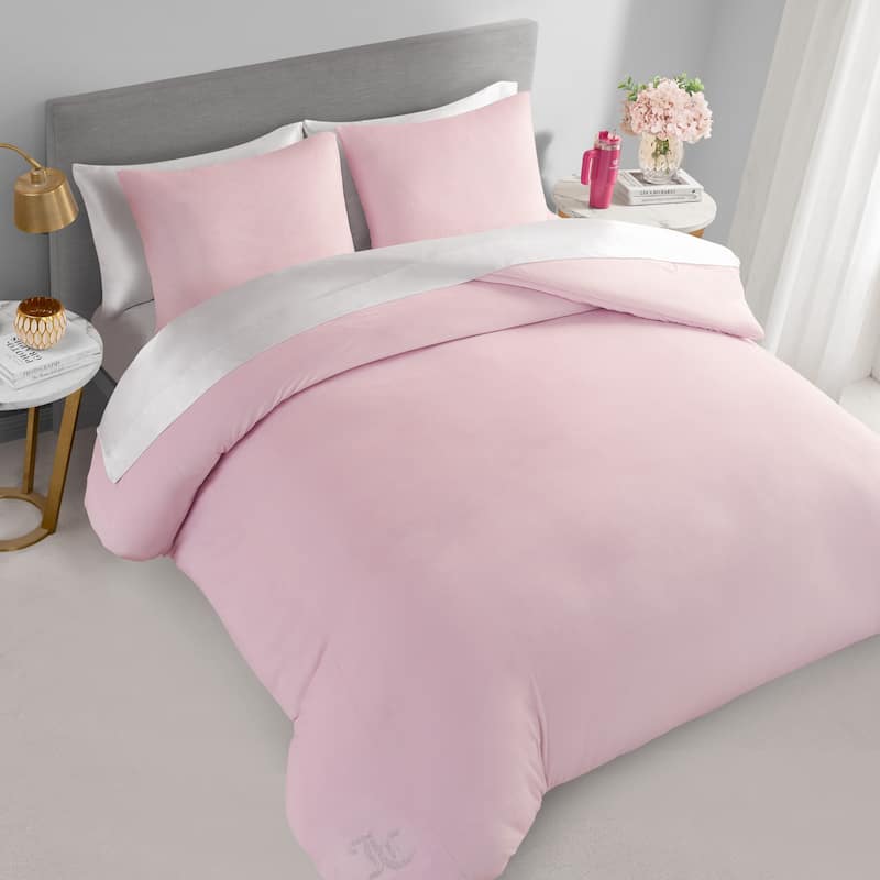 Juicy Couture Solid Velour Comforter and Sham Sets