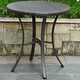preview thumbnail 5 of 8, Barcelona Resin Wicker/Aluminum 28-inch Round Outdoor Bistro/Side Table