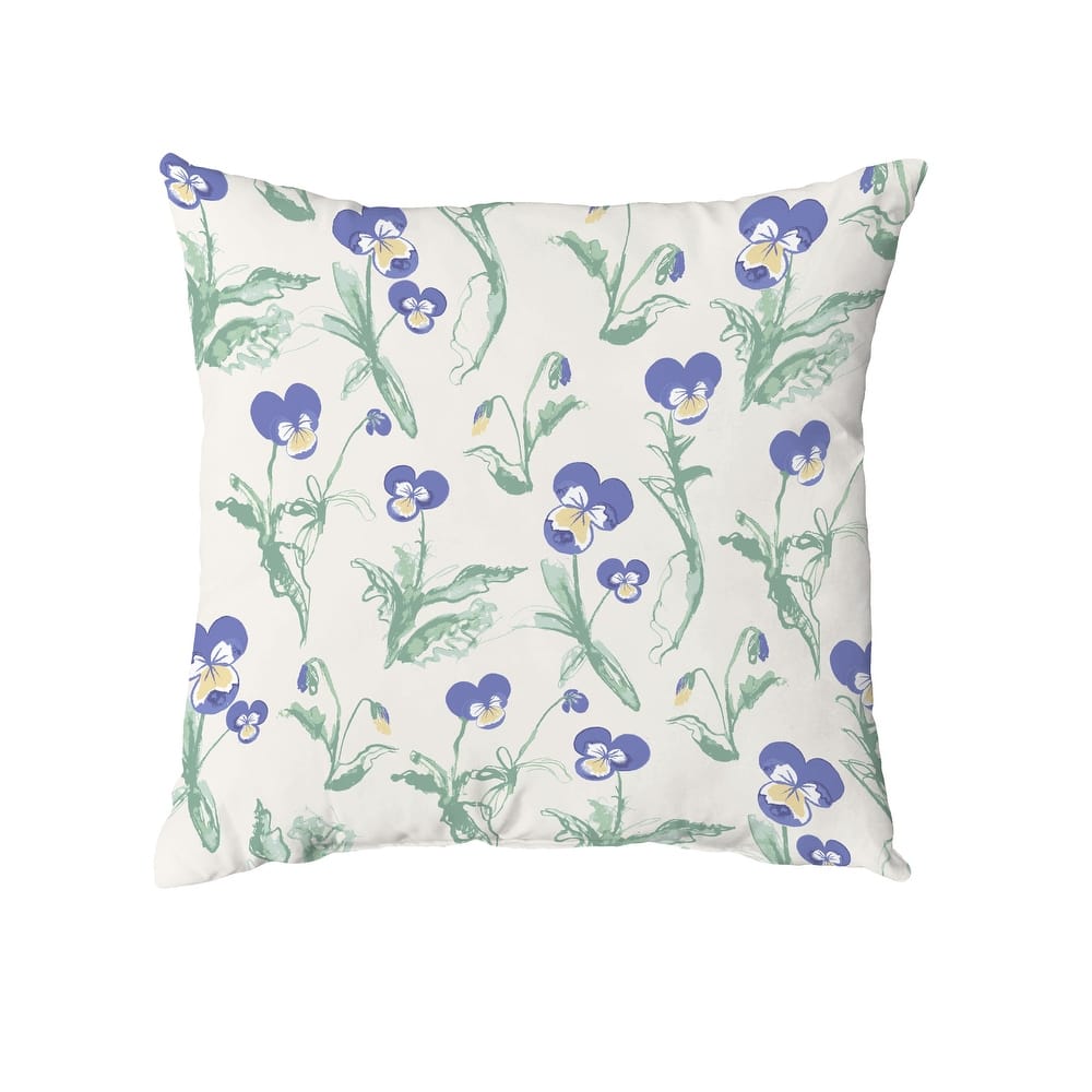 Bunch of Pansies Throw Pillow