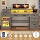 preview thumbnail 25 of 33, Executive Desk Drawers Home Office Desk Storage Cabinet
